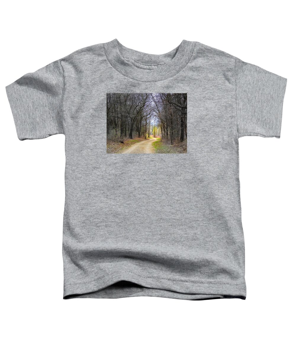 Hope Toddler T-Shirt featuring the photograph Hope in a Dark Forest by Lynn Hansen