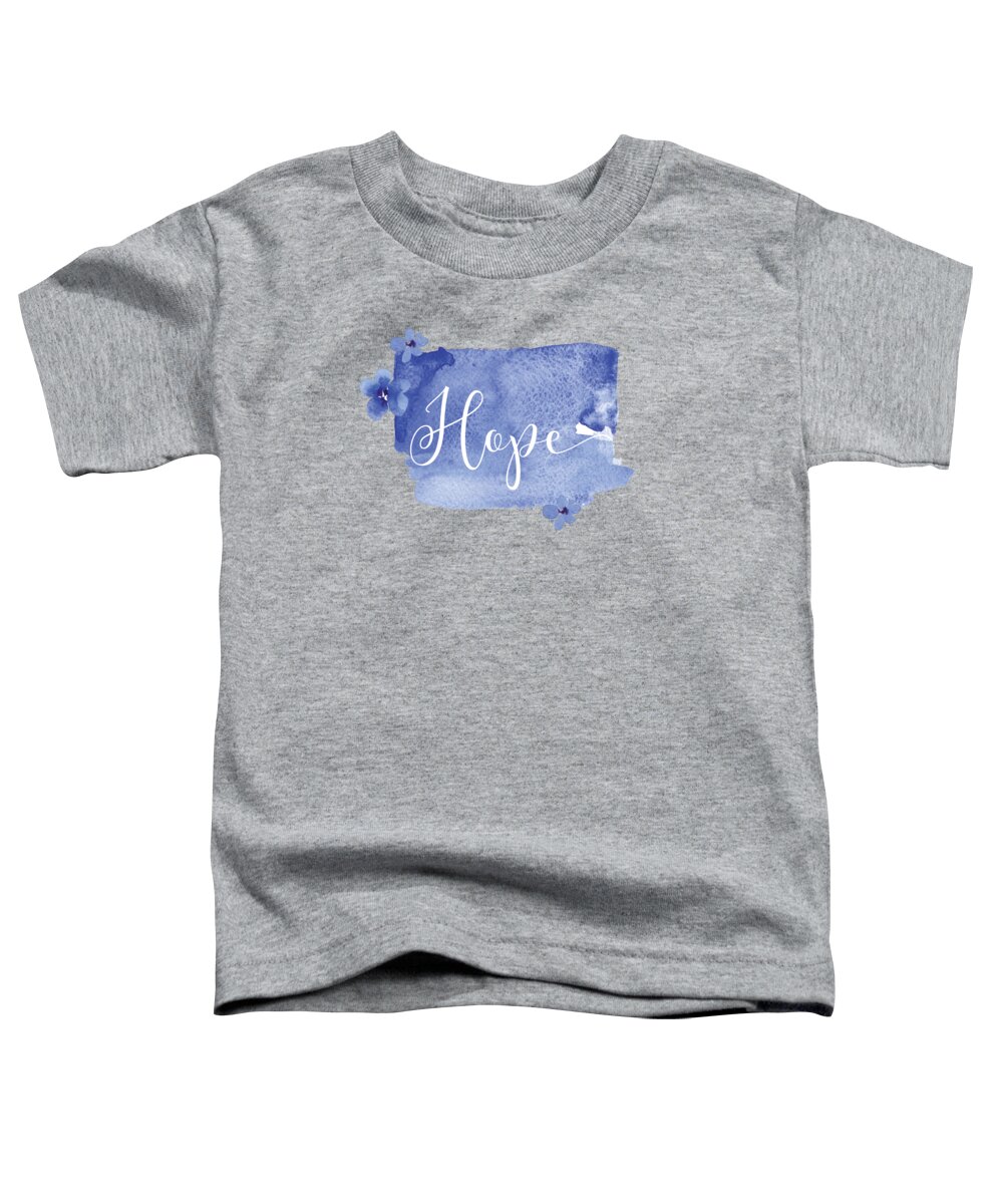 Hope Toddler T-Shirt featuring the mixed media Hope by Nancy Ingersoll