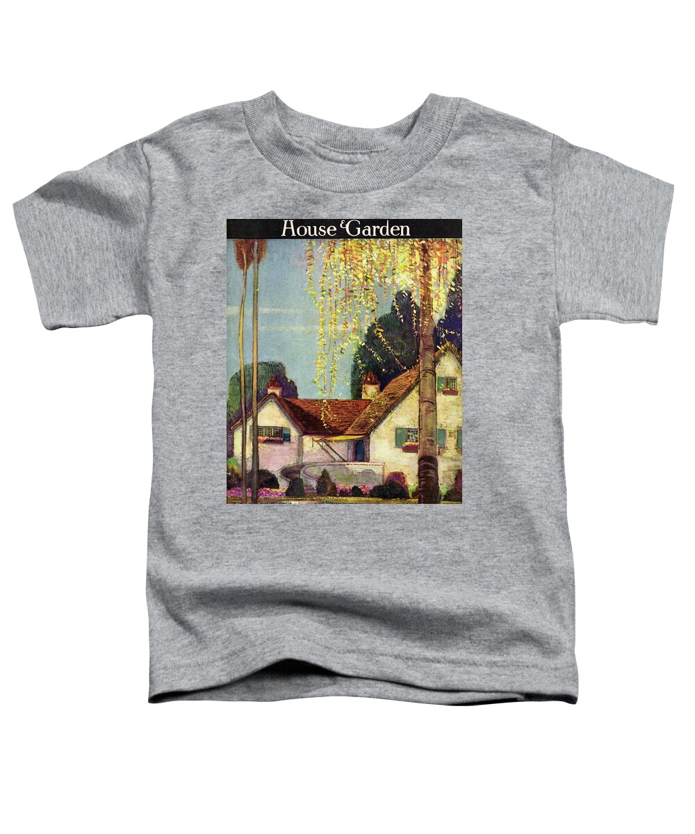 House And Garden Toddler T-Shirt featuring the photograph House And Garden Interior Decoration Number Cover by Porter Woodruff