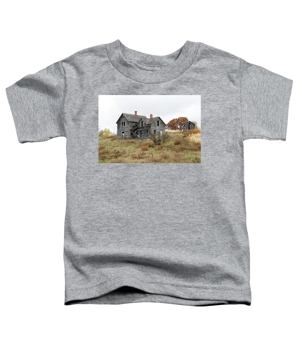 Old Farms Toddler T-Shirt featuring the photograph House with a view by Bjorn Sjogren