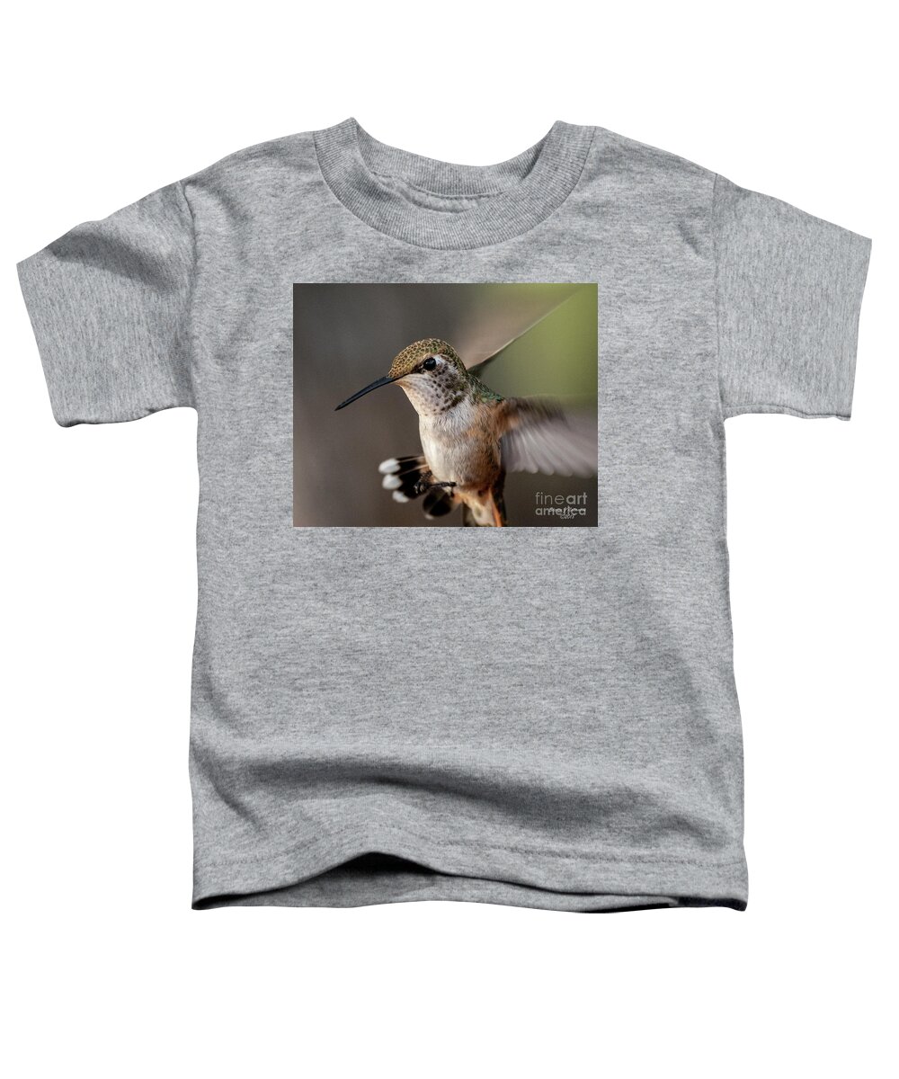 Natanson Toddler T-Shirt featuring the photograph Hummingbird at Dawn by Steven Natanson