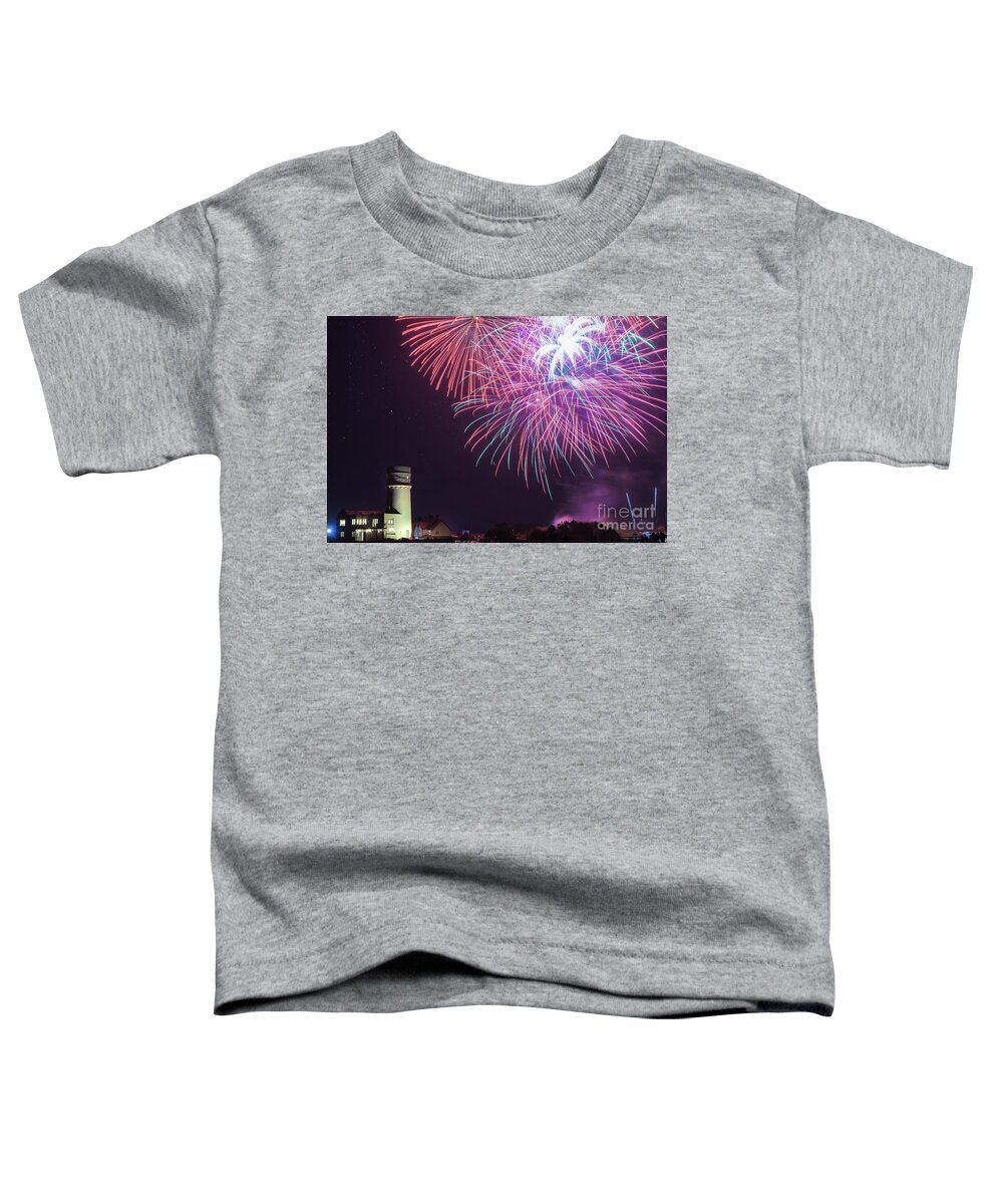 Fireworks Toddler T-Shirt featuring the photograph Hunstanton fireworks night 2017 in Norfolk UK by Simon Bratt