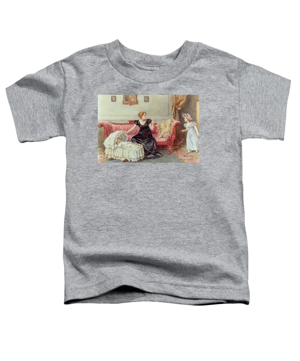 Hush Toddler T-Shirt featuring the painting Hush by George Kilburne