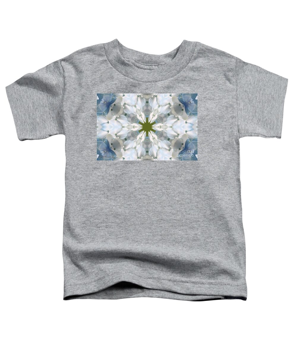 Mccombie Toddler T-Shirt featuring the digital art Hydrangea Kaleidoscope by J McCombie