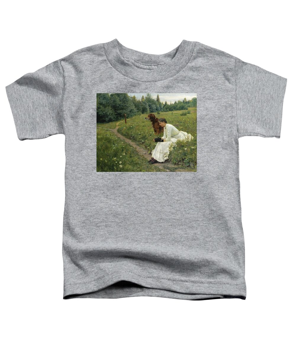 20th Century Art Toddler T-Shirt featuring the painting Idyll by Gerhard Munthe