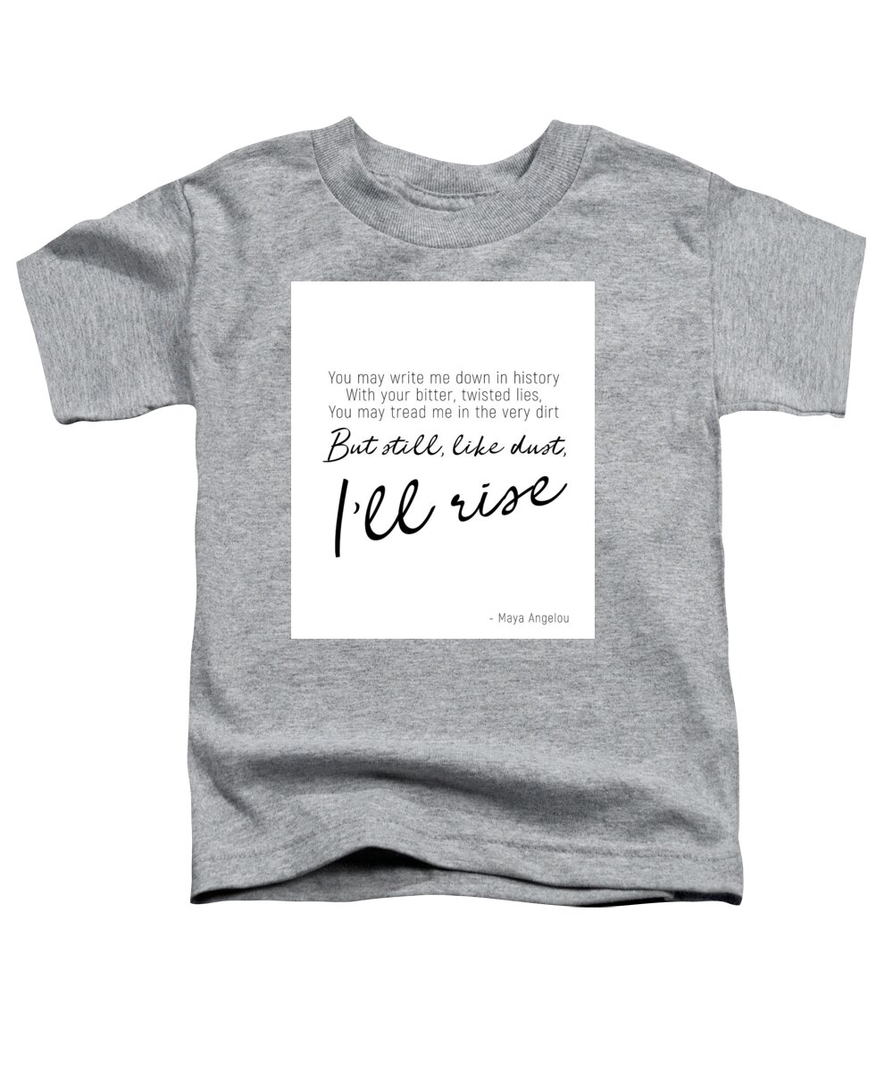 I Will Rise Toddler T-Shirt featuring the photograph I'll rise #minimalism by Andrea Anderegg