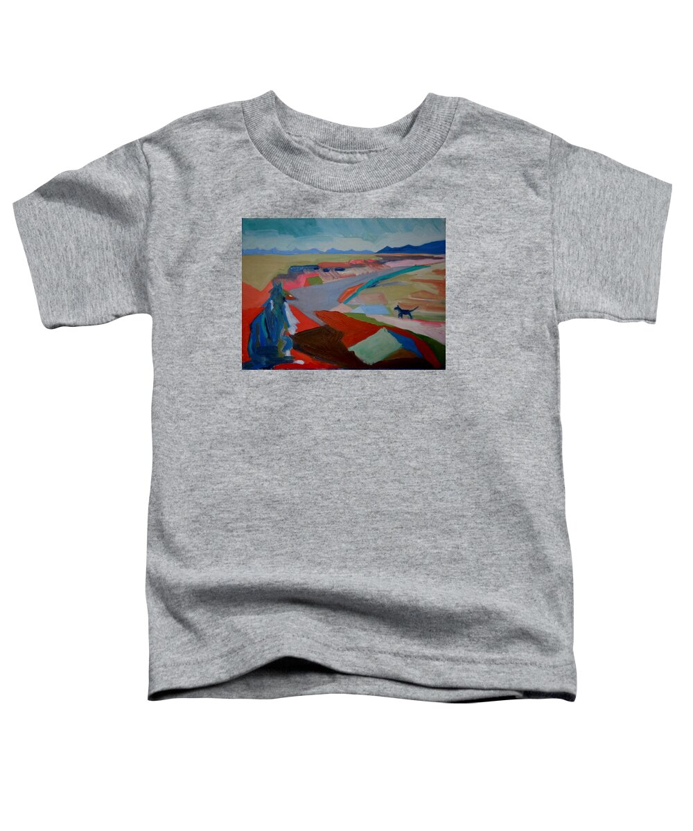 Abstract Toddler T-Shirt featuring the painting In My Land by Francine Frank