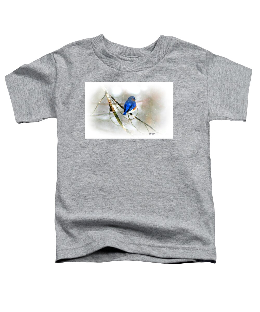 Bird Toddler T-Shirt featuring the photograph In Snow by Barbara S Nickerson