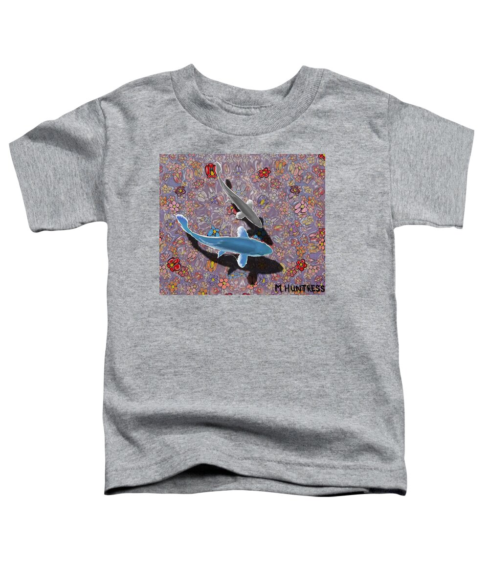 Water Toddler T-Shirt featuring the painting In The Bay by Mindy Huntress