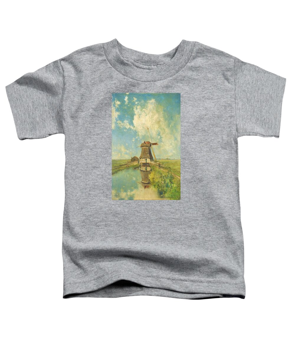 Old Masters Toddler T-Shirt featuring the painting In the month of July by Joseph Constantin Gabrie