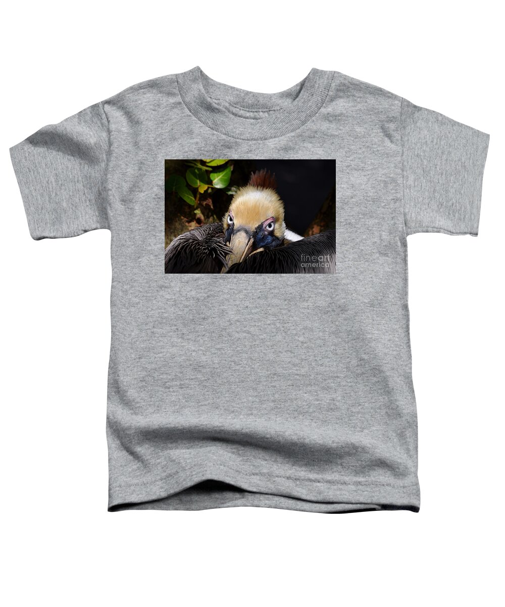 Pelican Toddler T-Shirt featuring the photograph In Your Watch by Lorenzo Cassina
