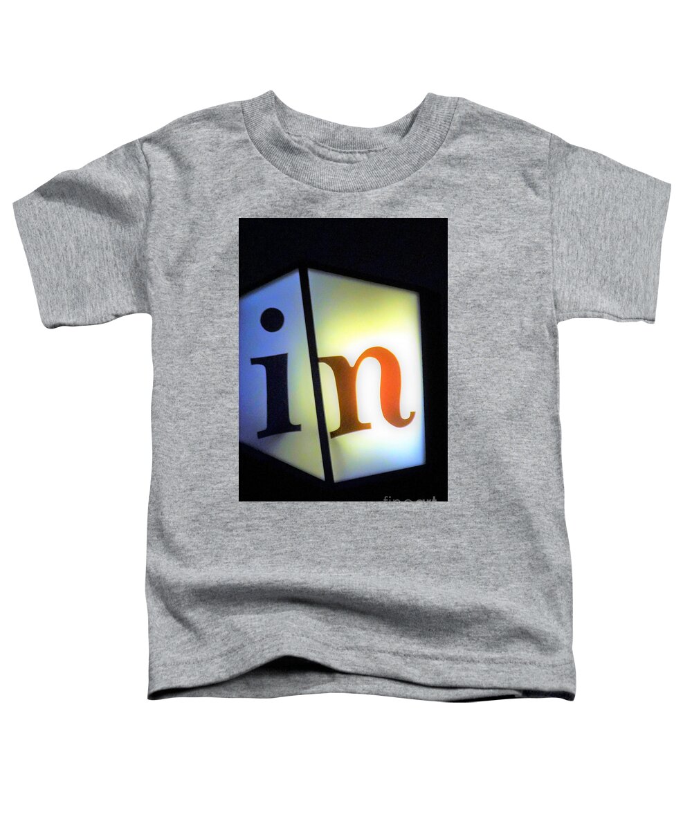 Words Toddler T-Shirt featuring the photograph In1 by Merle Grenz