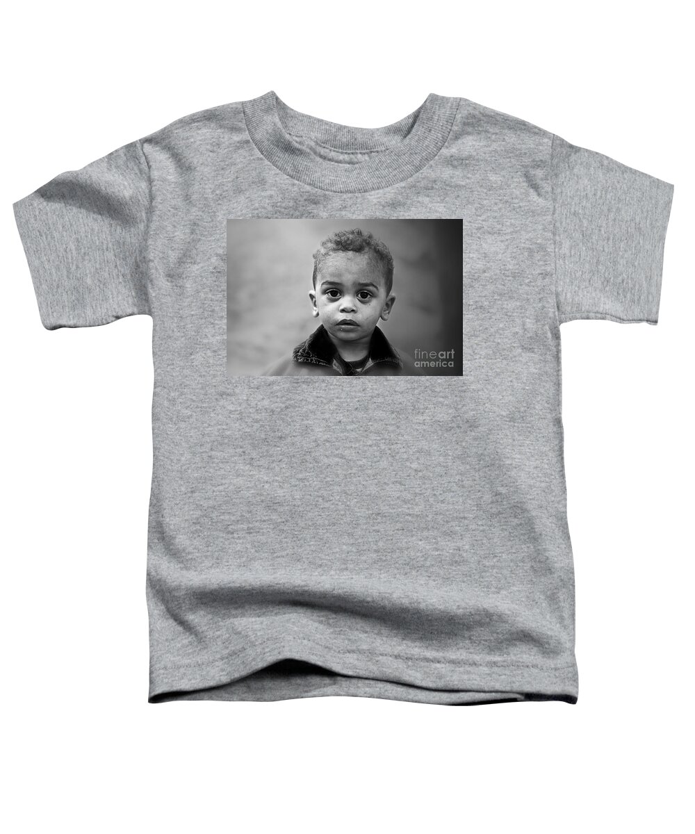 Boy Toddler T-Shirt featuring the photograph Innocence by Charuhas Images