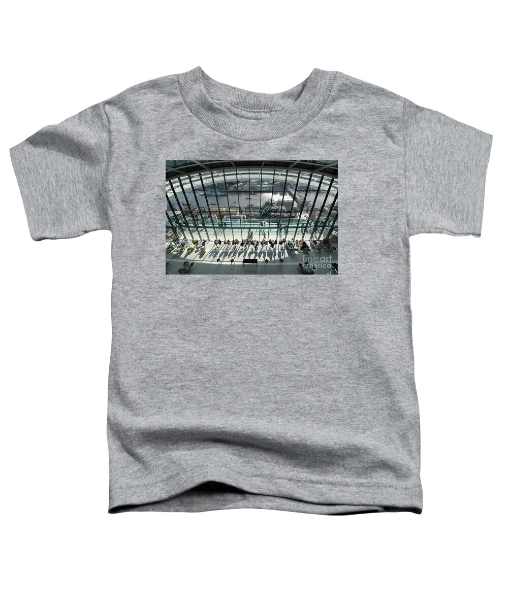 Inside The Walkie Talkie Building London Toddler T-Shirt featuring the photograph Inside The Walkie Talkie Building London by Julia Gavin