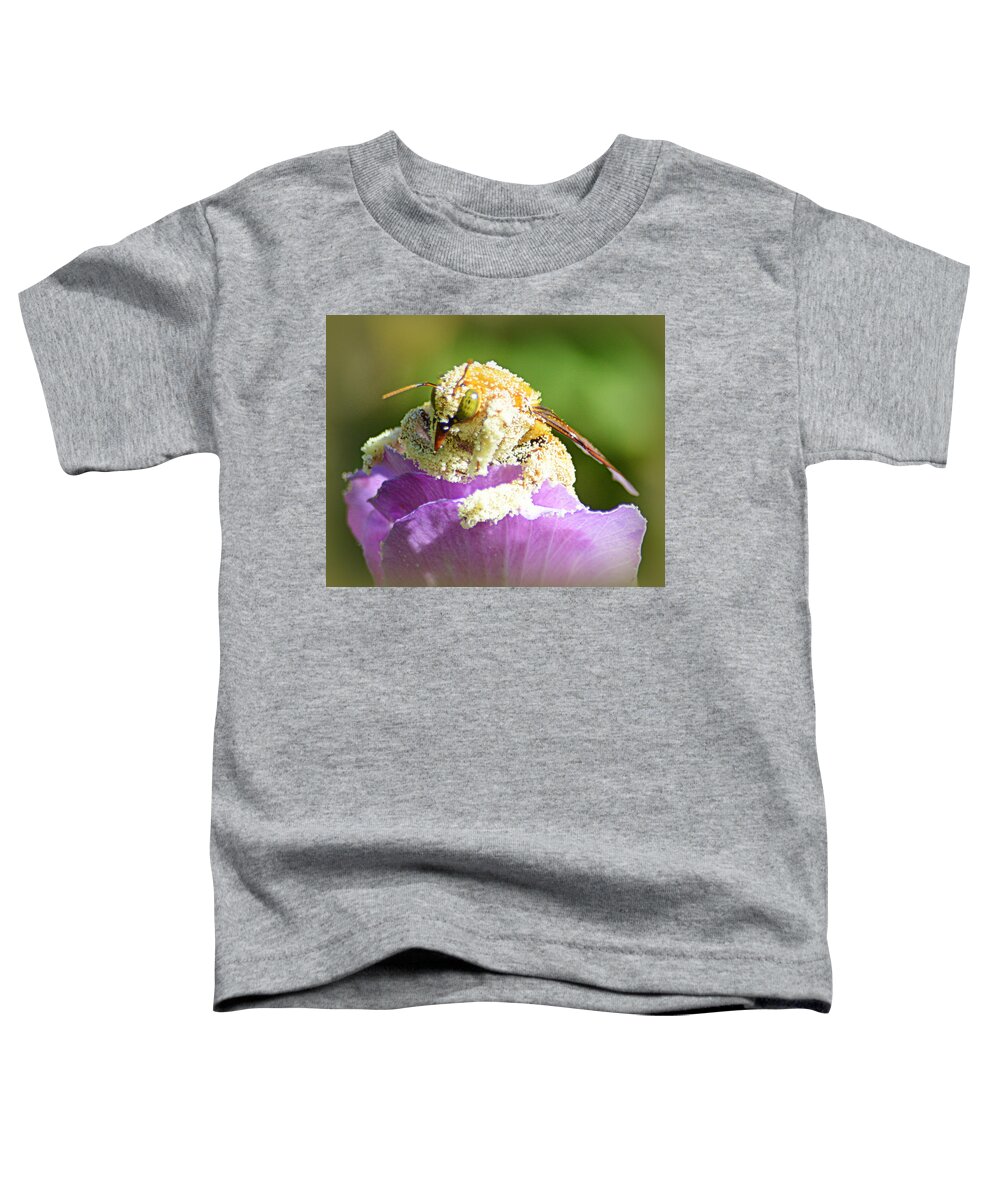 Insects Toddler T-Shirt featuring the photograph Into Something Good by AJ Schibig