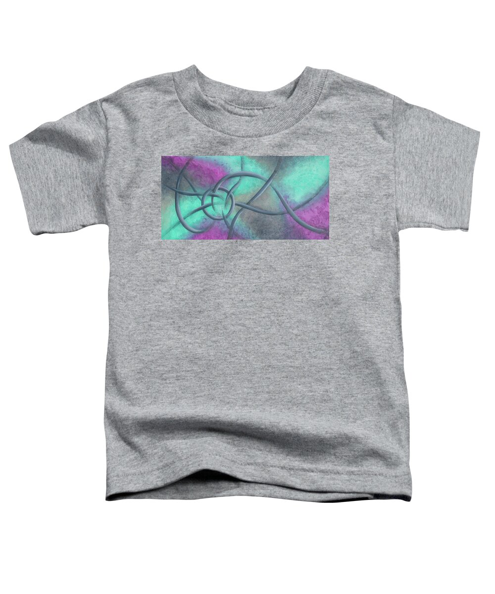 Vortex Toddler T-Shirt featuring the painting Into the Vortex by Reina Cottier