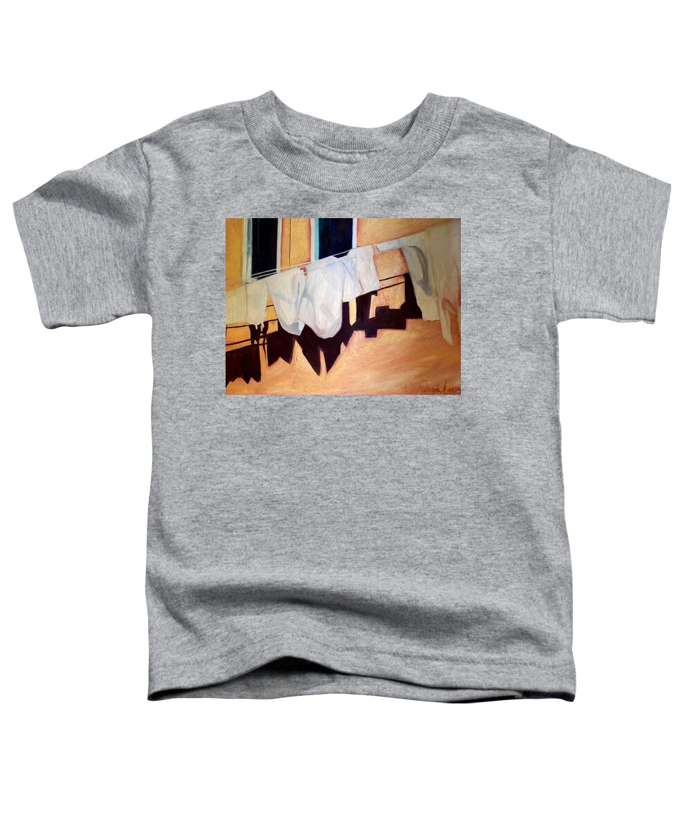  Toddler T-Shirt featuring the painting Italian Wash by Patricia Arroyo