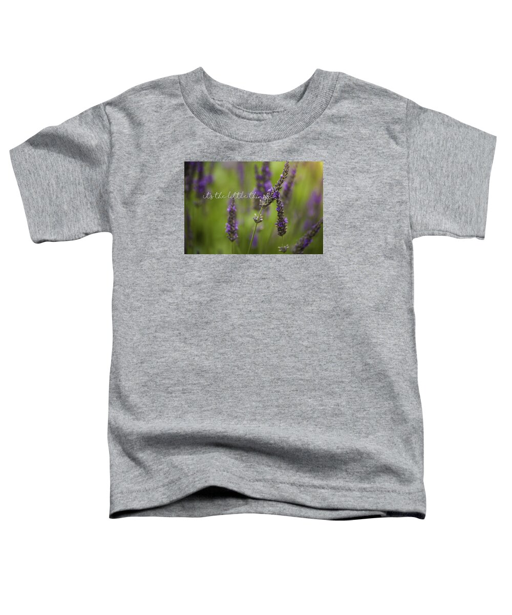 Little Things Toddler T-Shirt featuring the photograph It's the Little Things by Bonnie Bruno