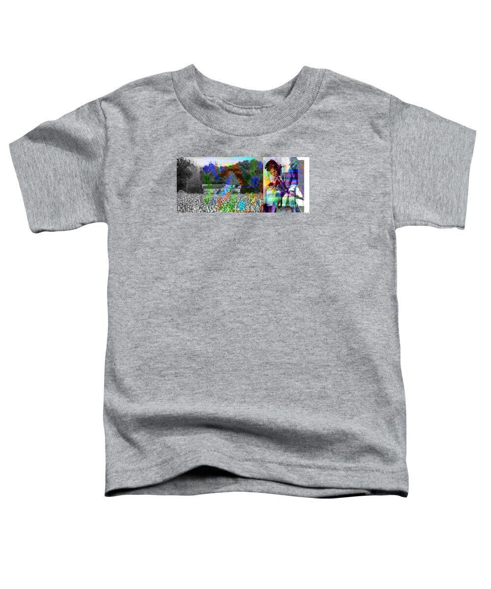 Cotton Toddler T-Shirt featuring the digital art James Brown by Joe Roache