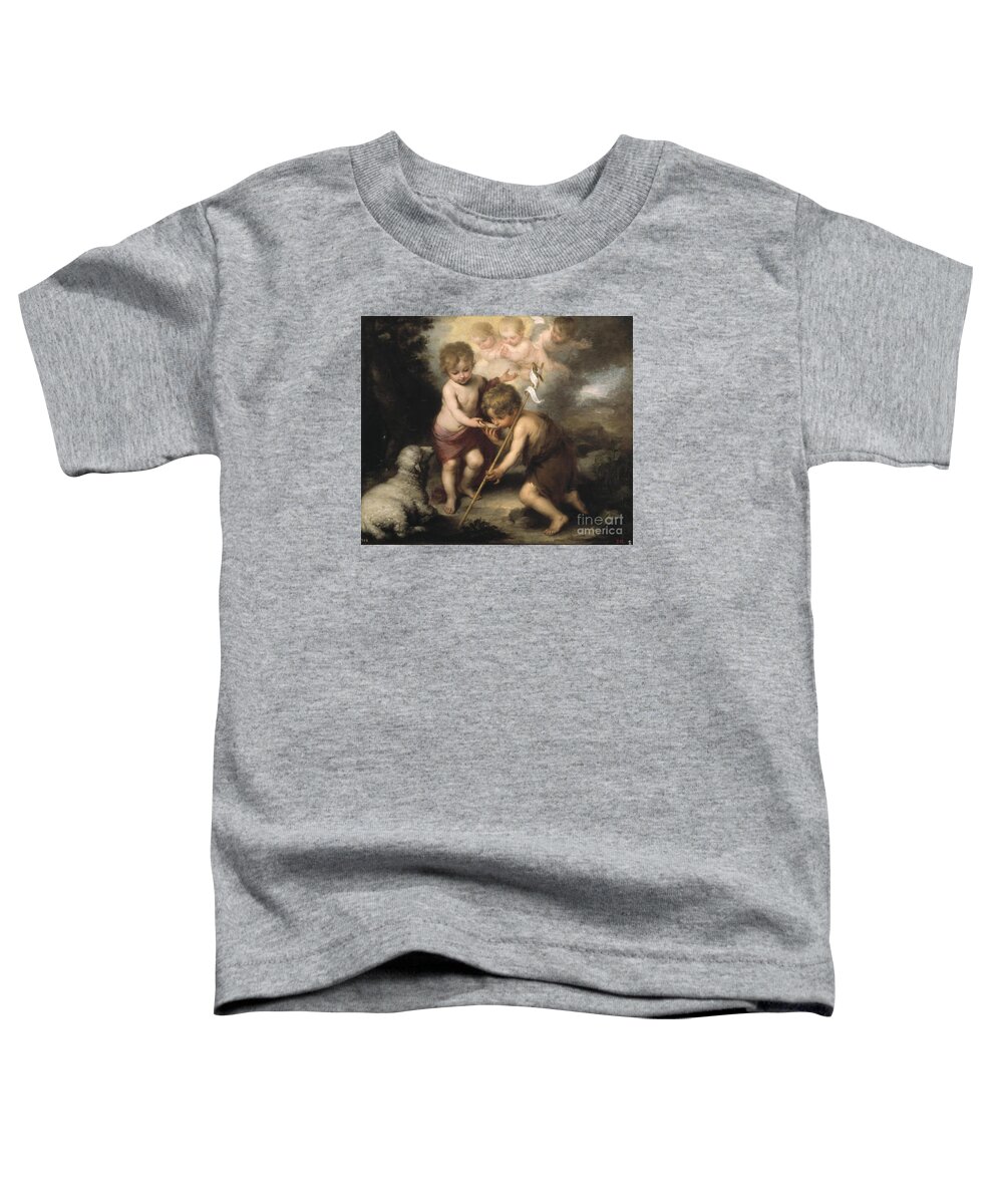 Bartolome Esteban Murillo - Jesus Toddler T-Shirt featuring the painting Jesus by Celestial Images