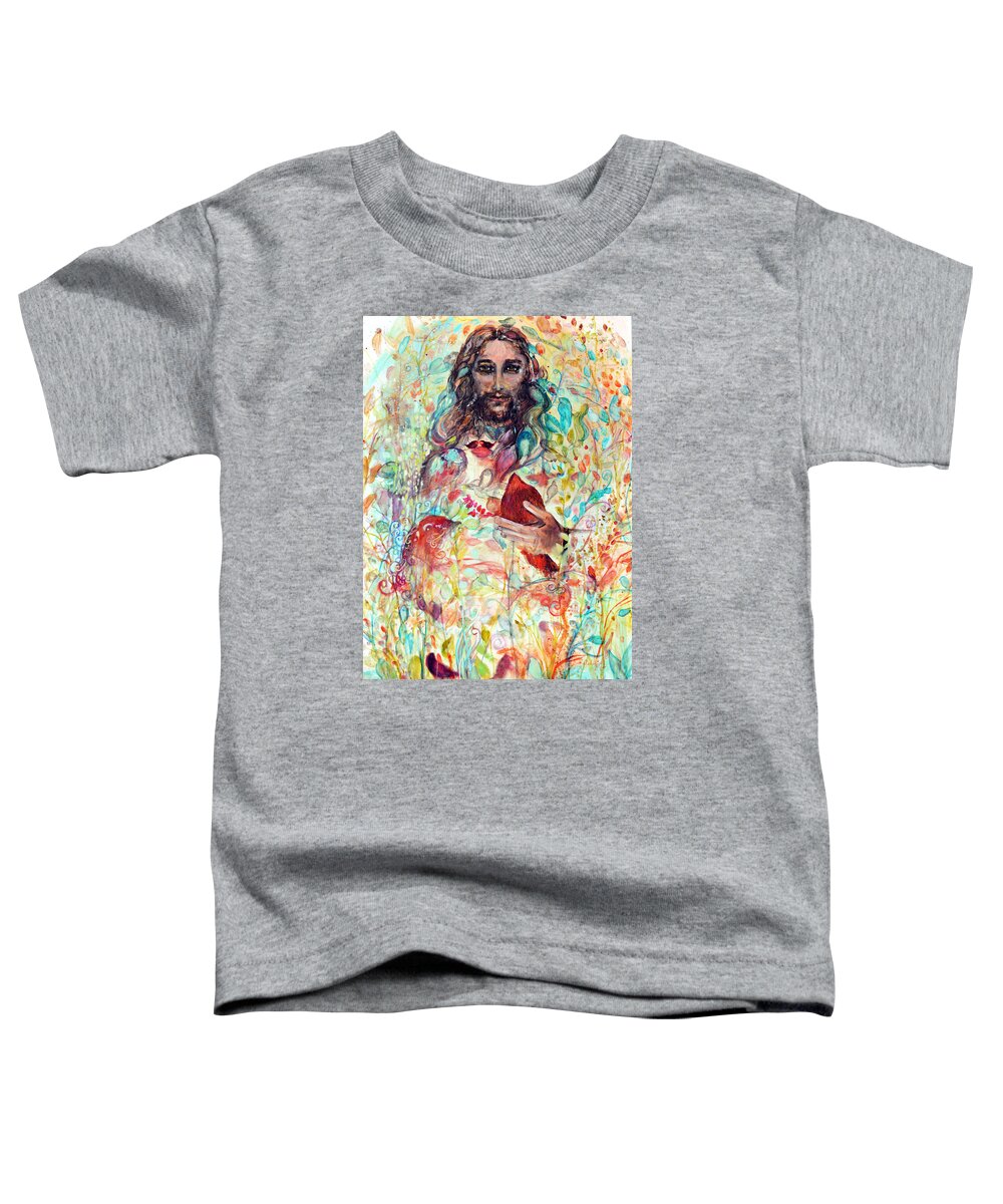 Jesus Christ Toddler T-Shirt featuring the painting Jesus Christ Your Most Memorable Dream Will Soon Come True by Ashleigh Dyan Bayer