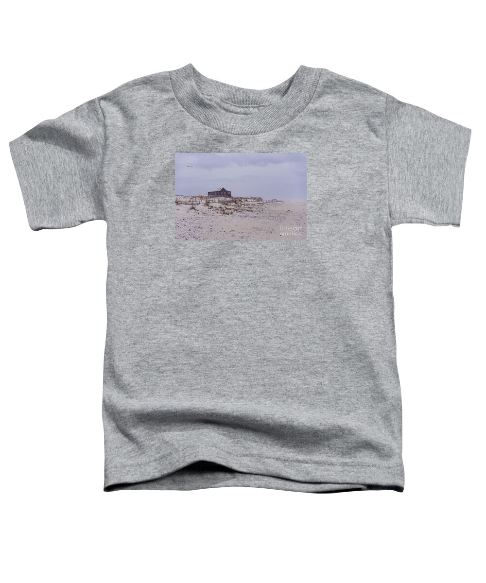 Atmospheric Toddler T-Shirt featuring the photograph Judge's Shack by Debra Fedchin