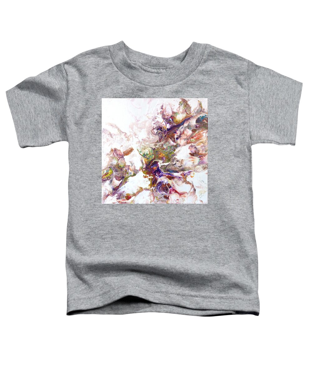 Smoke Toddler T-Shirt featuring the painting Kaleidescope of Color by Jo Smoley