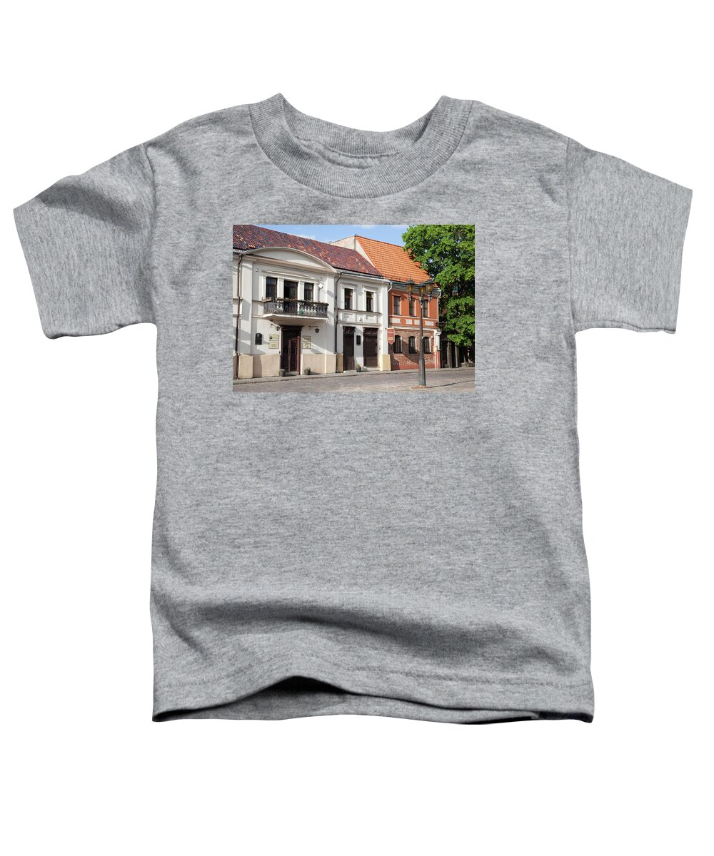 Buildings Toddler T-Shirt featuring the photograph Kaunas Old Town by Ramunas Bruzas