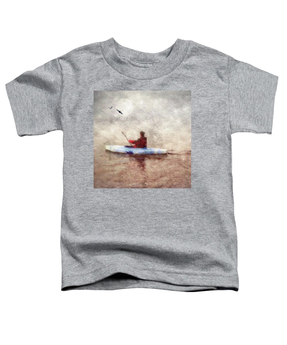  Toddler T-Shirt featuring the photograph Kayak At Night by Melissa D Johnston