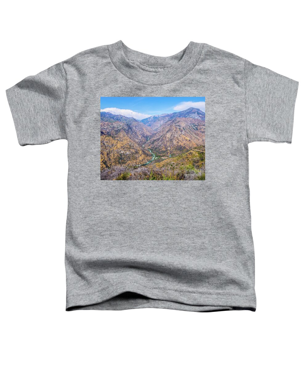 King's Canyon National Park Michael Tidwell Landscape Toddler T-Shirt featuring the photograph King's Canyon by Michael Tidwell