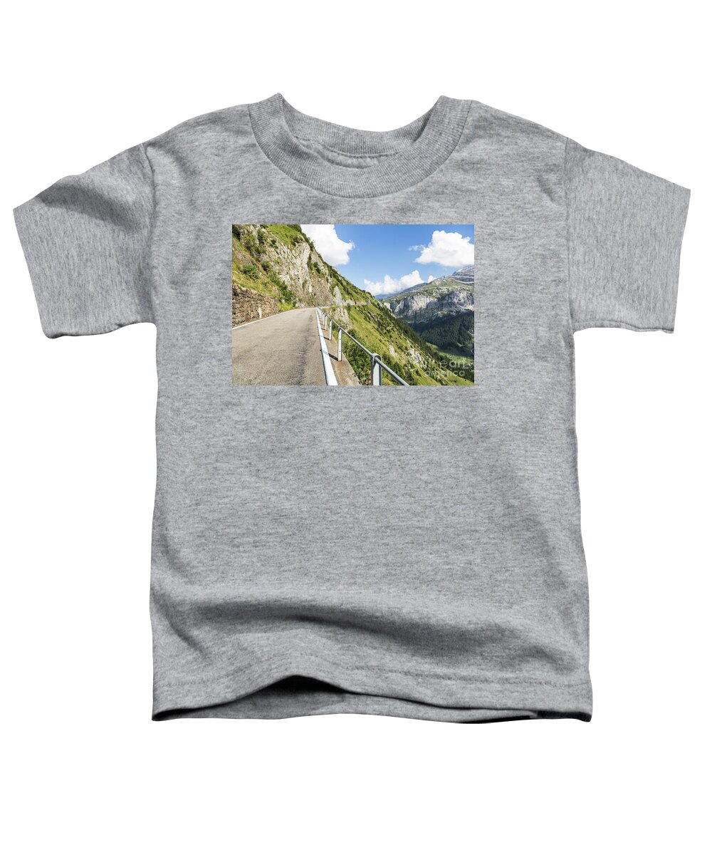 Europe Toddler T-Shirt featuring the photograph Klausen pass road by Didier Marti
