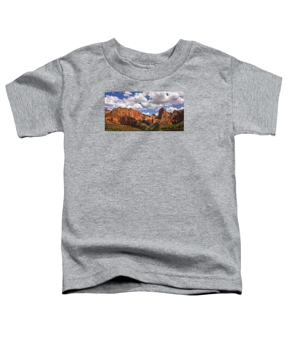 Kolob Canyon Toddler T-Shirt featuring the photograph Kolob Canyon Zion National Park by Steve L'Italien