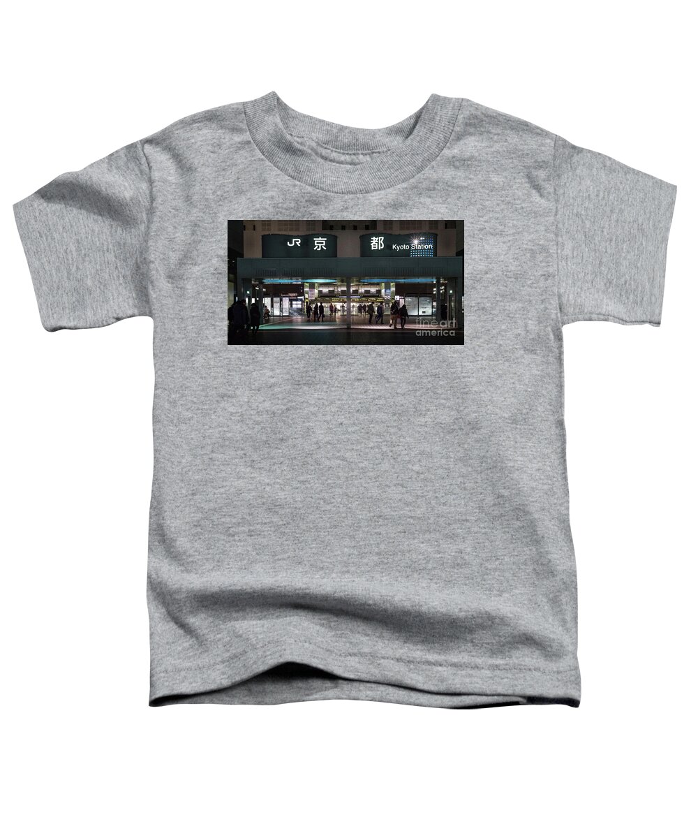 Escalator Toddler T-Shirt featuring the photograph Kyoto Train Station, Japan by Perry Rodriguez