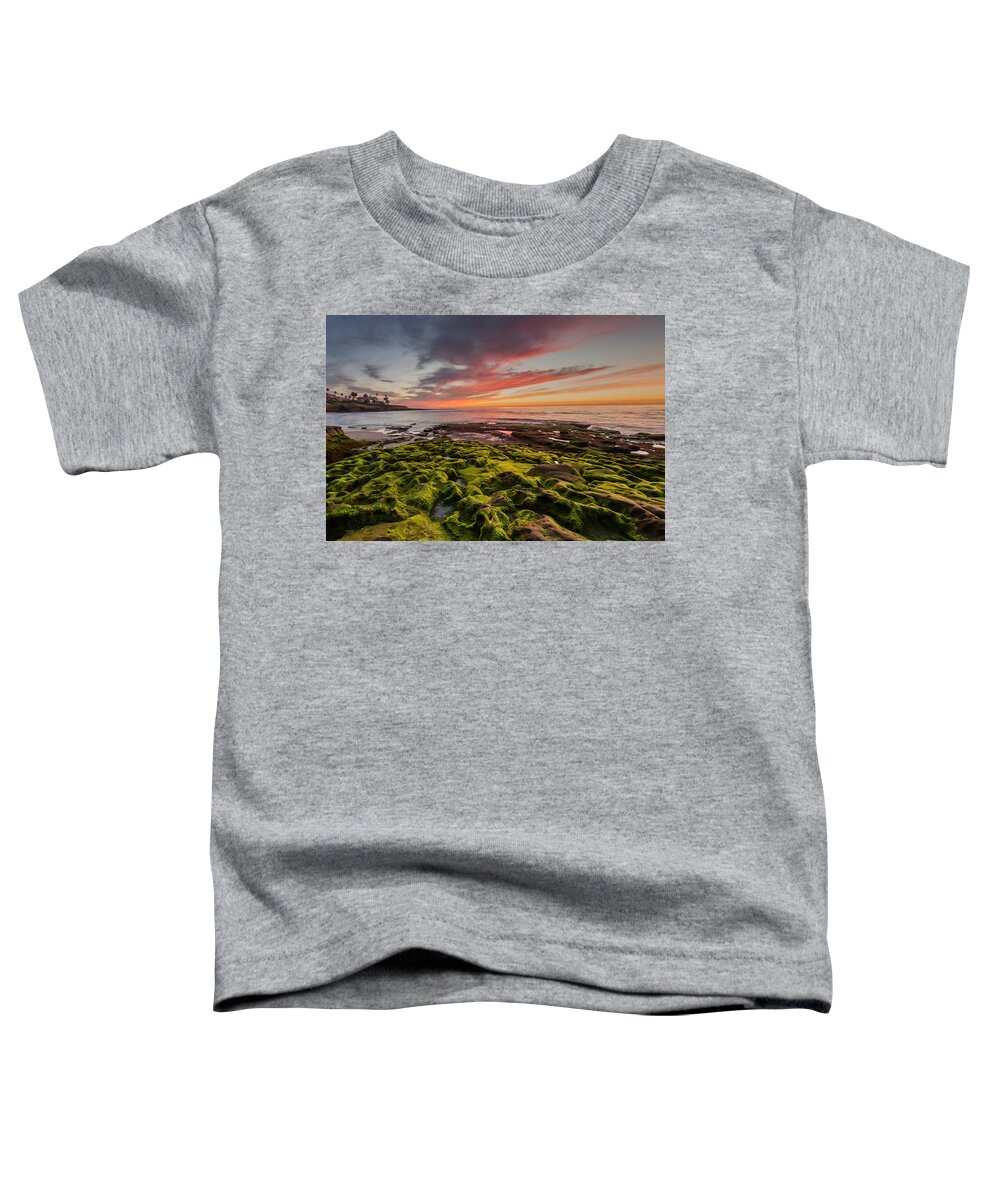 La Jolla Toddler T-Shirt featuring the photograph La Jolla Sunset by Paul Schultz