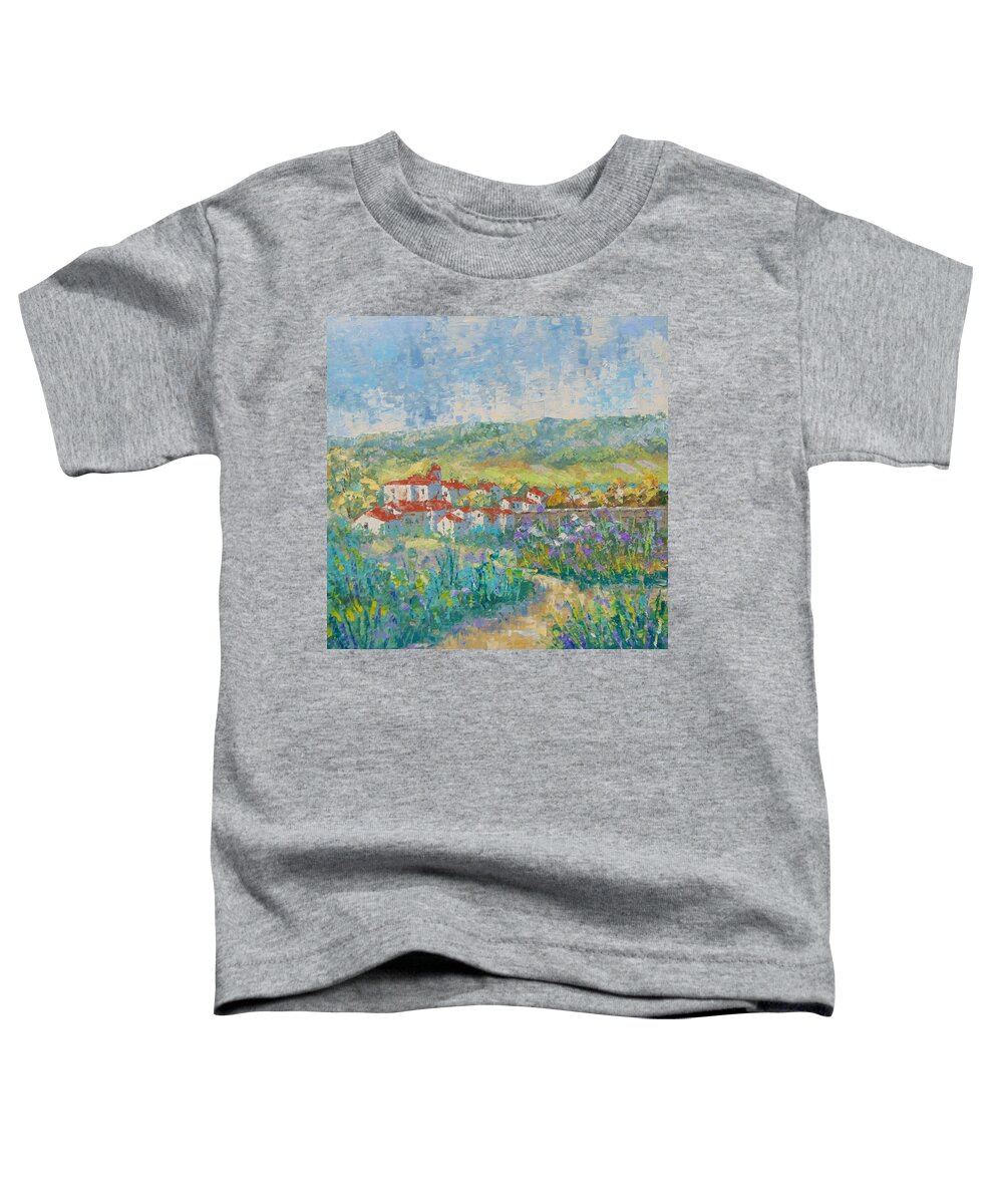 Provence Toddler T-Shirt featuring the painting La Laviniere Provence by Frederic Payet