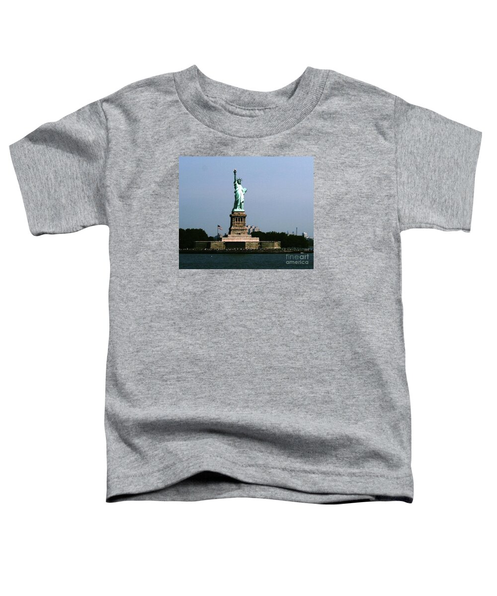 Statute Of Liberty Toddler T-Shirt featuring the photograph Lady Liberty by Alice Terrill