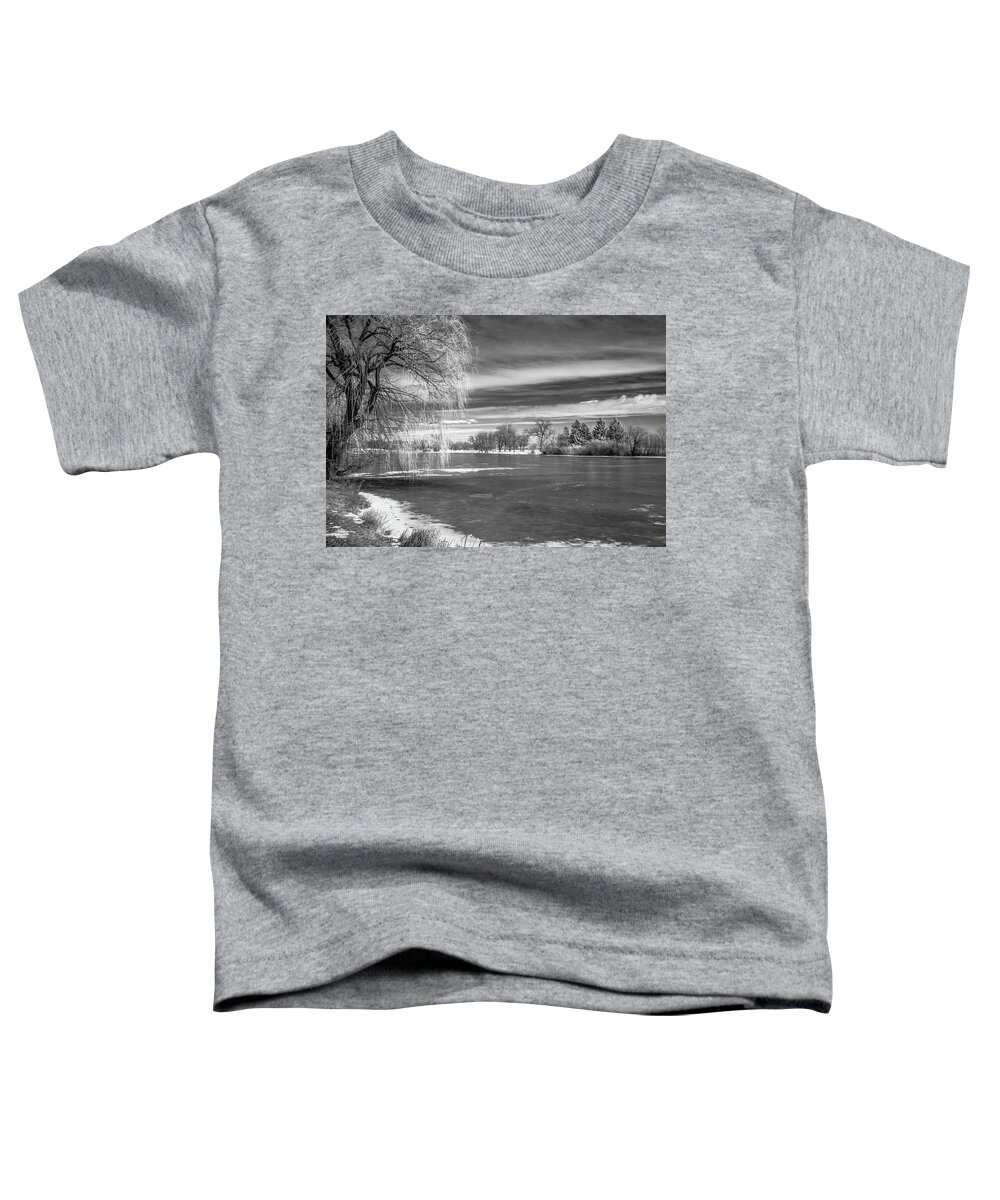 Monochrome Toddler T-Shirt featuring the photograph Lagoon #3 by John Roach