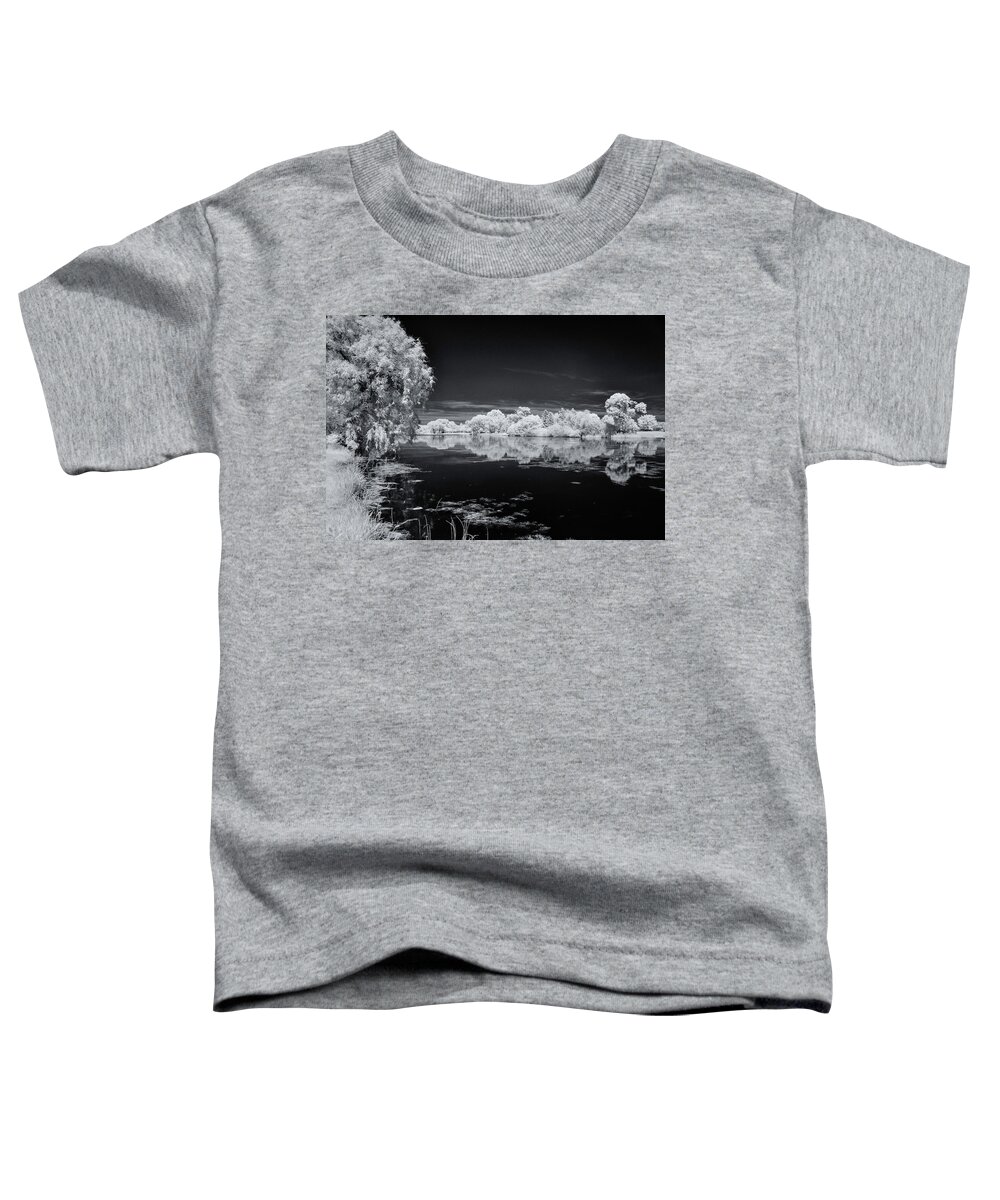Monochrome Toddler T-Shirt featuring the photograph Lagoon #4 by John Roach