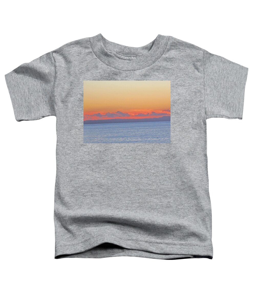 Laguna Beach Toddler T-Shirt featuring the photograph Laguna Orange Sky by Dan Twyman