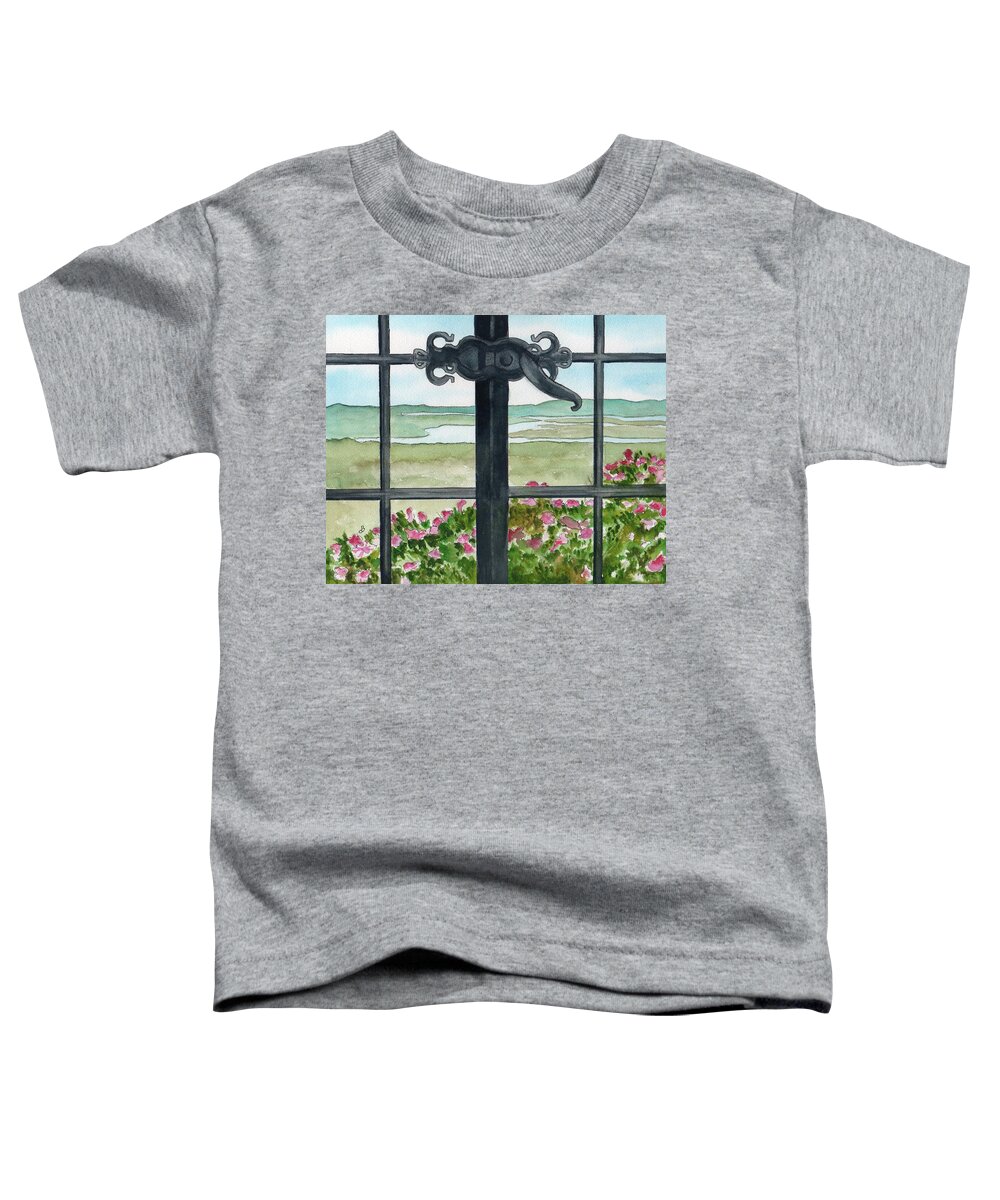 Original Toddler T-Shirt featuring the painting Lake Winnipesaukee View by Brenda Owen