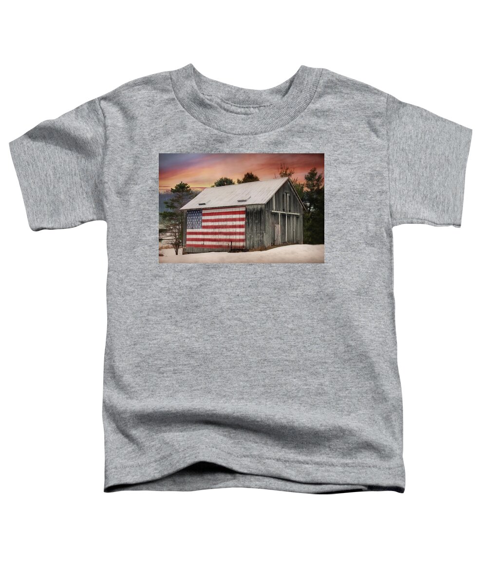 Barn Toddler T-Shirt featuring the photograph Land That I Love by Lori Deiter