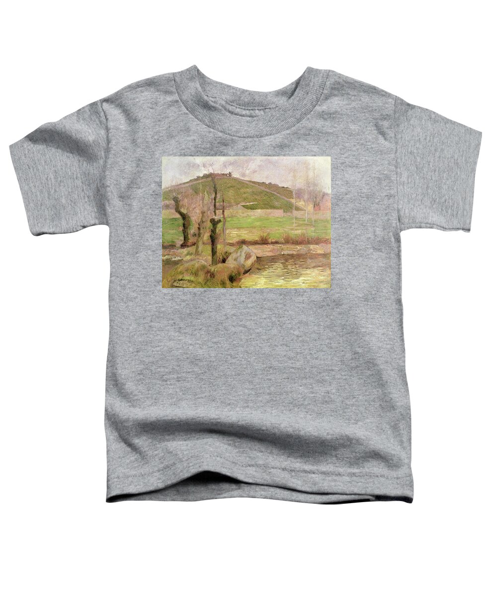 Landscape Near Pont-aven Toddler T-Shirt featuring the painting Landscape near Pont Aven by Paul Gauguin