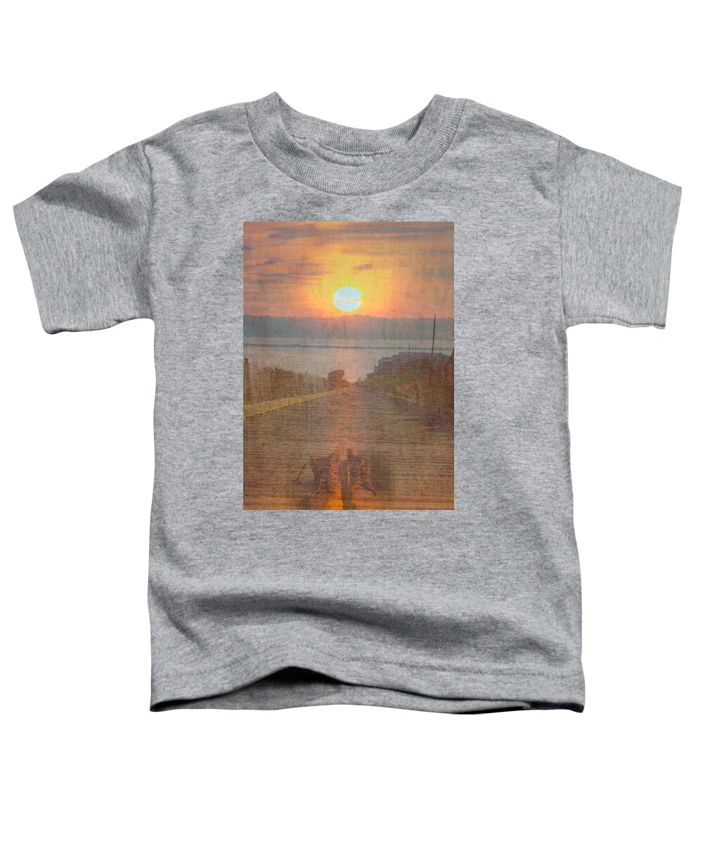 Boots Toddler T-Shirt featuring the photograph Leaving by Mary Hahn Ward