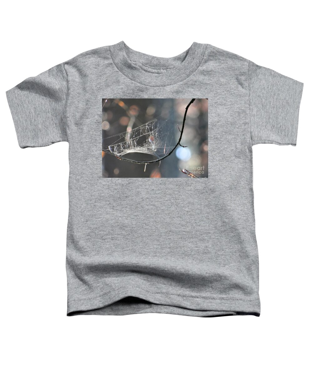 Lights Toddler T-Shirt featuring the photograph Lights in the forest by Karin Ravasio