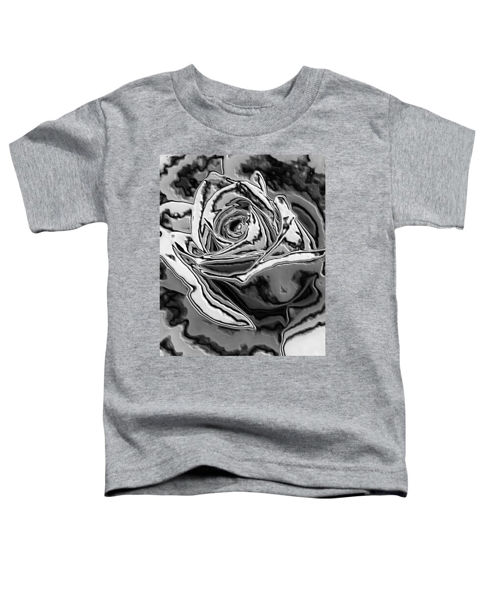 Digital Art Toddler T-Shirt featuring the photograph Liquid Rose by Belinda Cox