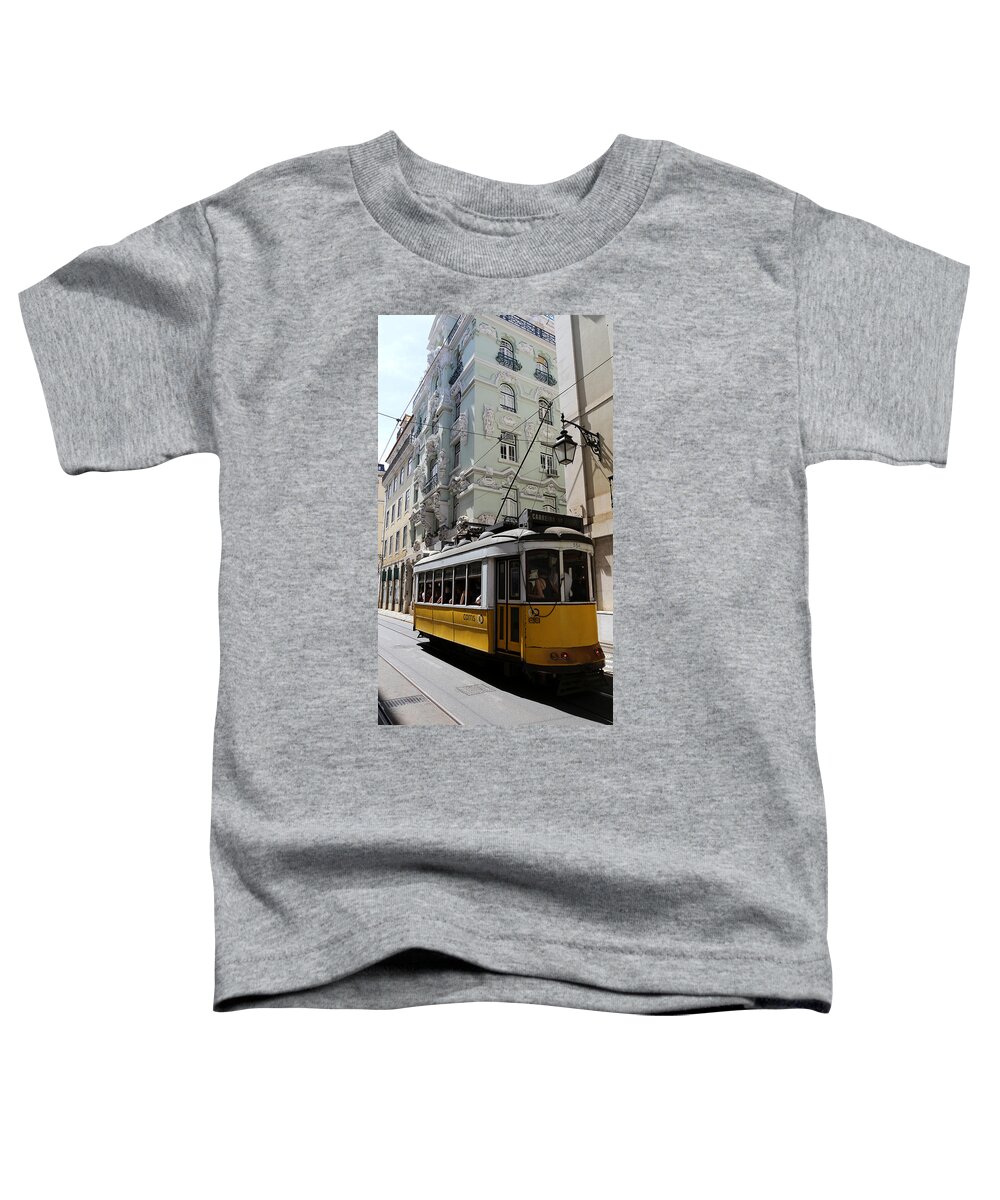 Trolley Toddler T-Shirt featuring the photograph Lisbon Trolley 4 by Andrew Fare