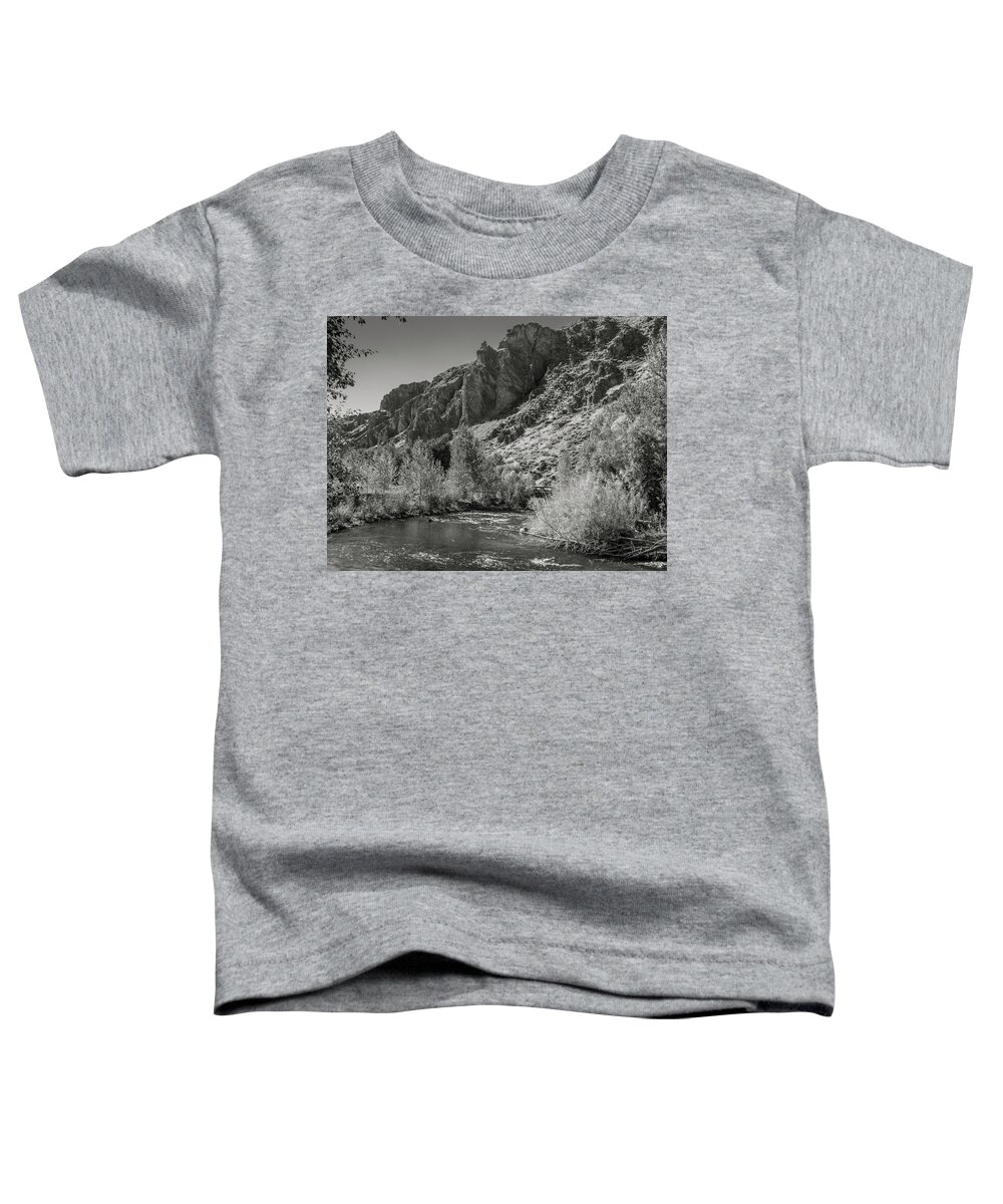 Markmilleart.com Toddler T-Shirt featuring the photograph Little Wood River 2 by Mark Mille