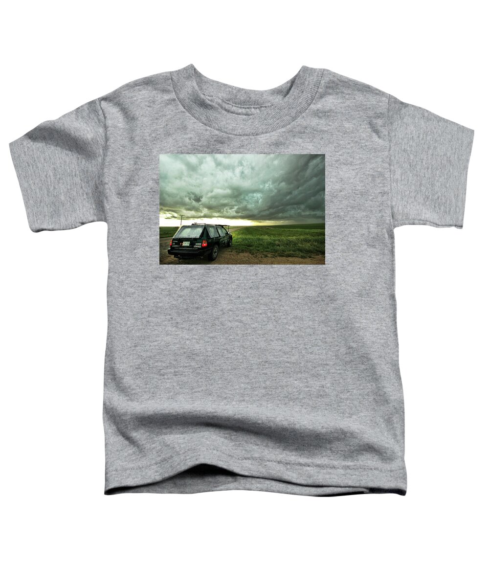 Clouds Toddler T-Shirt featuring the photograph Living Saskatchewan Sky by Ryan Crouse