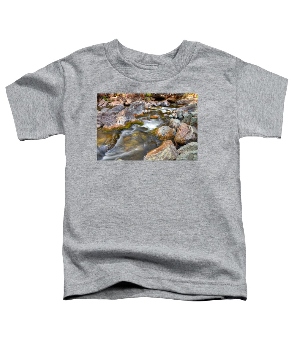 Creek Toddler T-Shirt featuring the photograph Logan Creek, Montana 3 by Jedediah Hohf