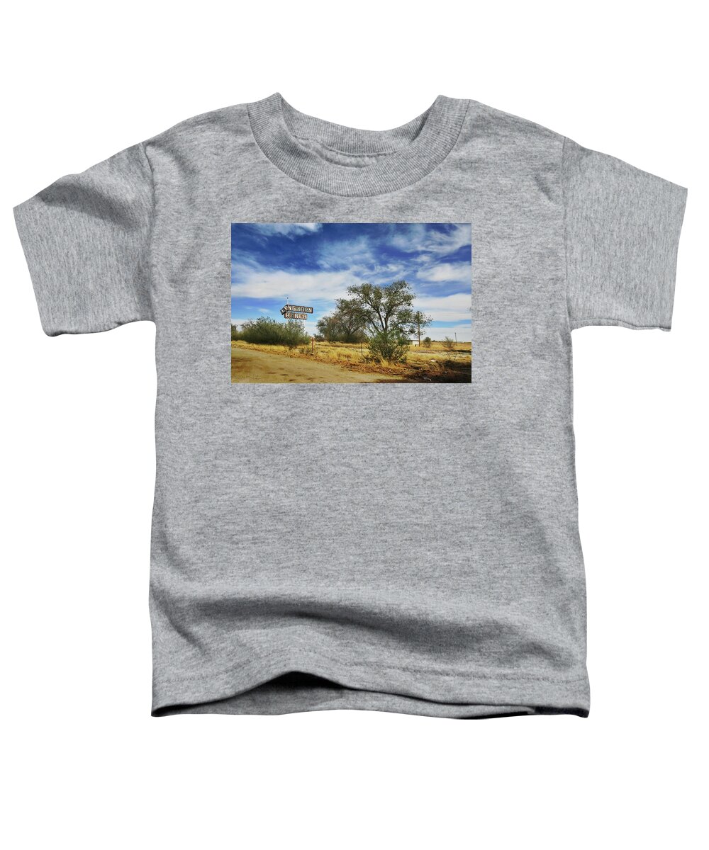 Route 66 Toddler T-Shirt featuring the photograph Longhorn Ranch by Micah Offman